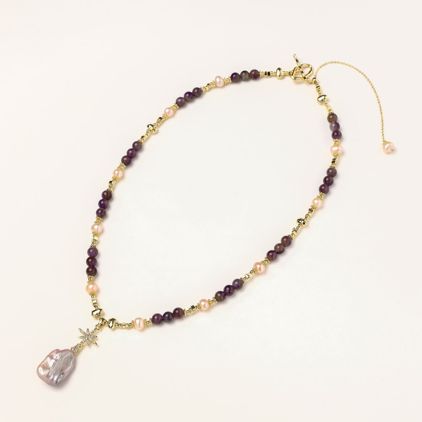 Between Intention and Intuition Pearl Necklace