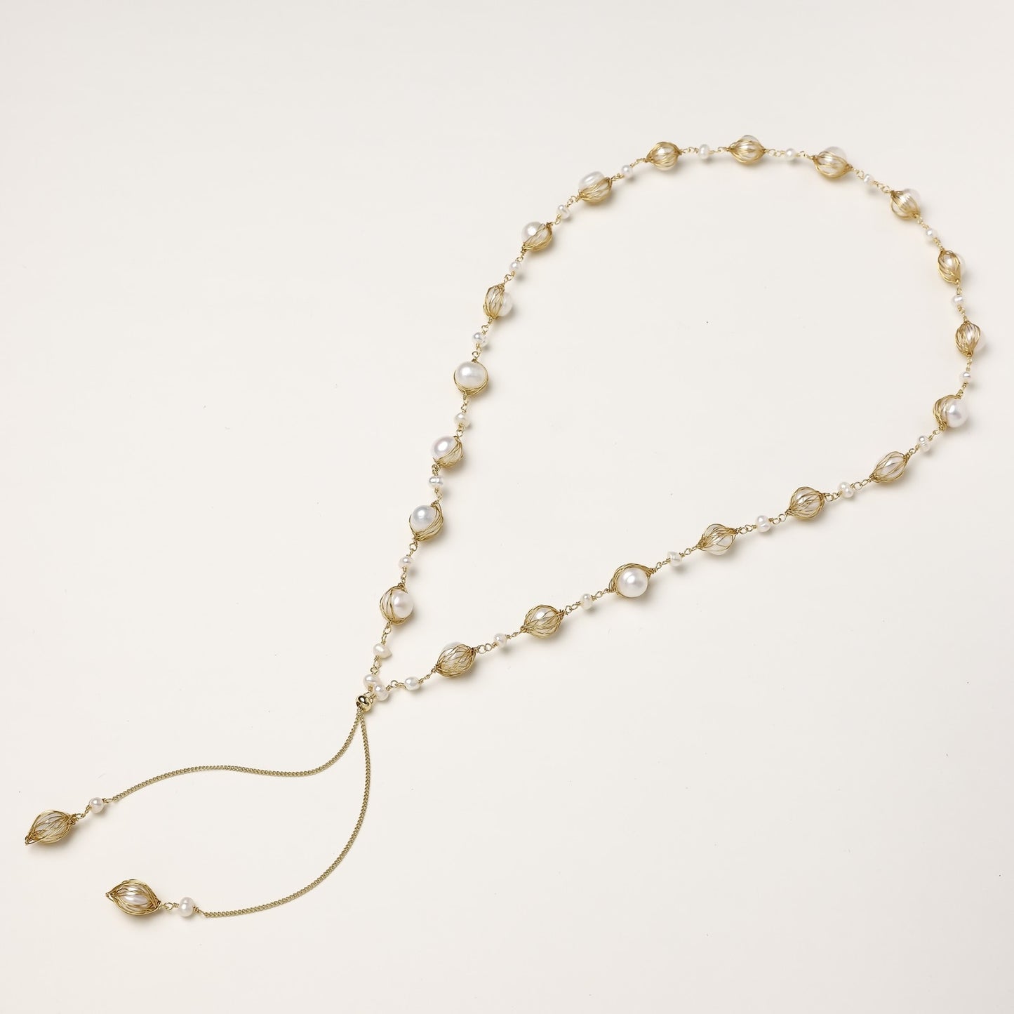 Golden Drift Freshwater Pearl Necklace
