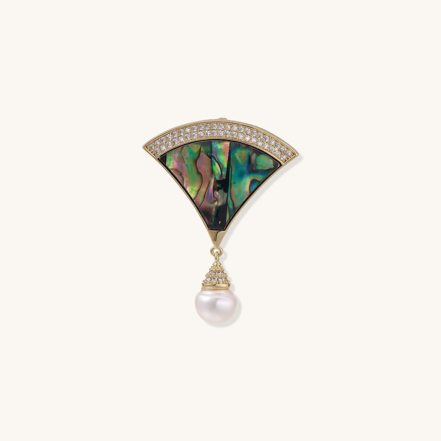 Self-Assurance Abalone and Pearl Pin
