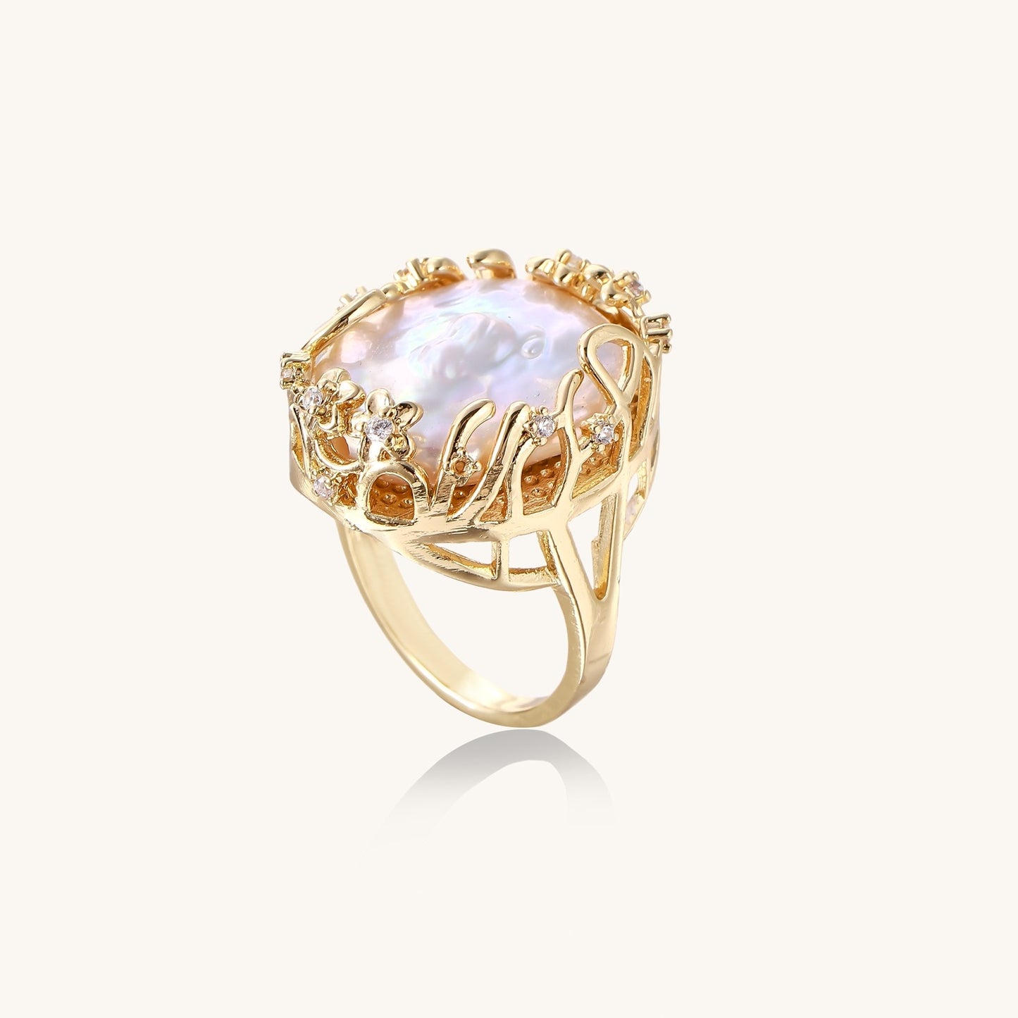 Self-Acceptance Reminder Pearl Ring