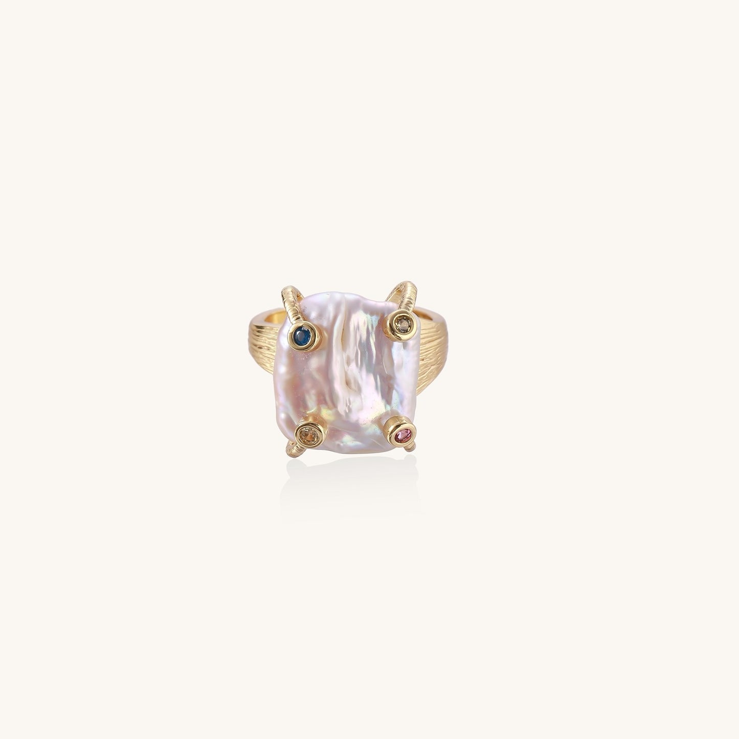 Where Pearls Meet the Cosmos Ring