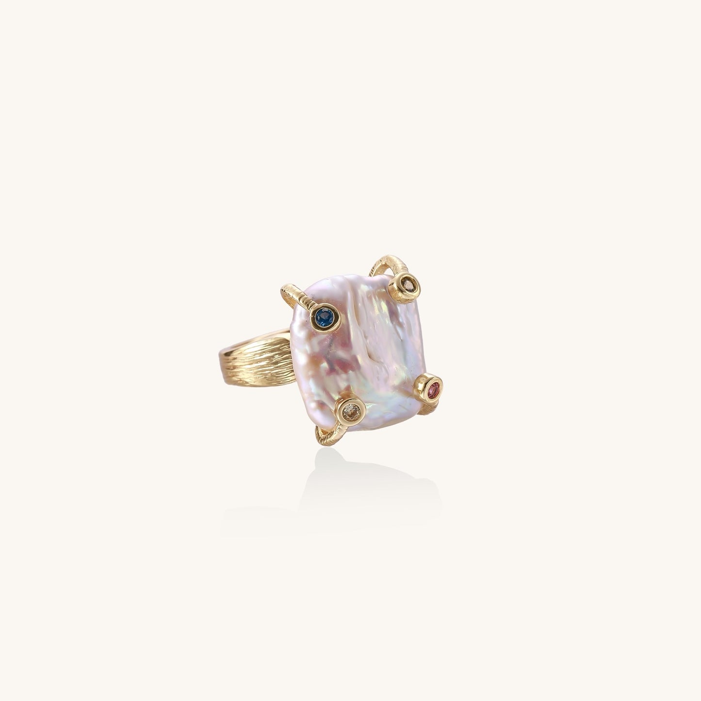 Where Pearls Meet the Cosmos Ring