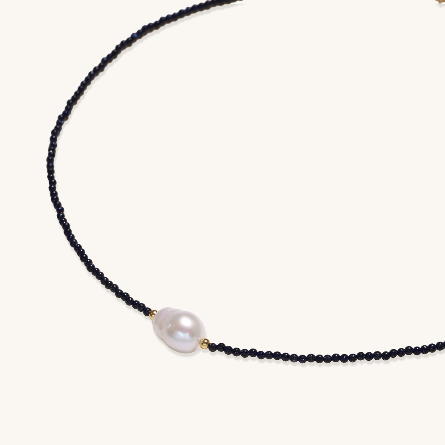 Midnight Pearl Necklace
