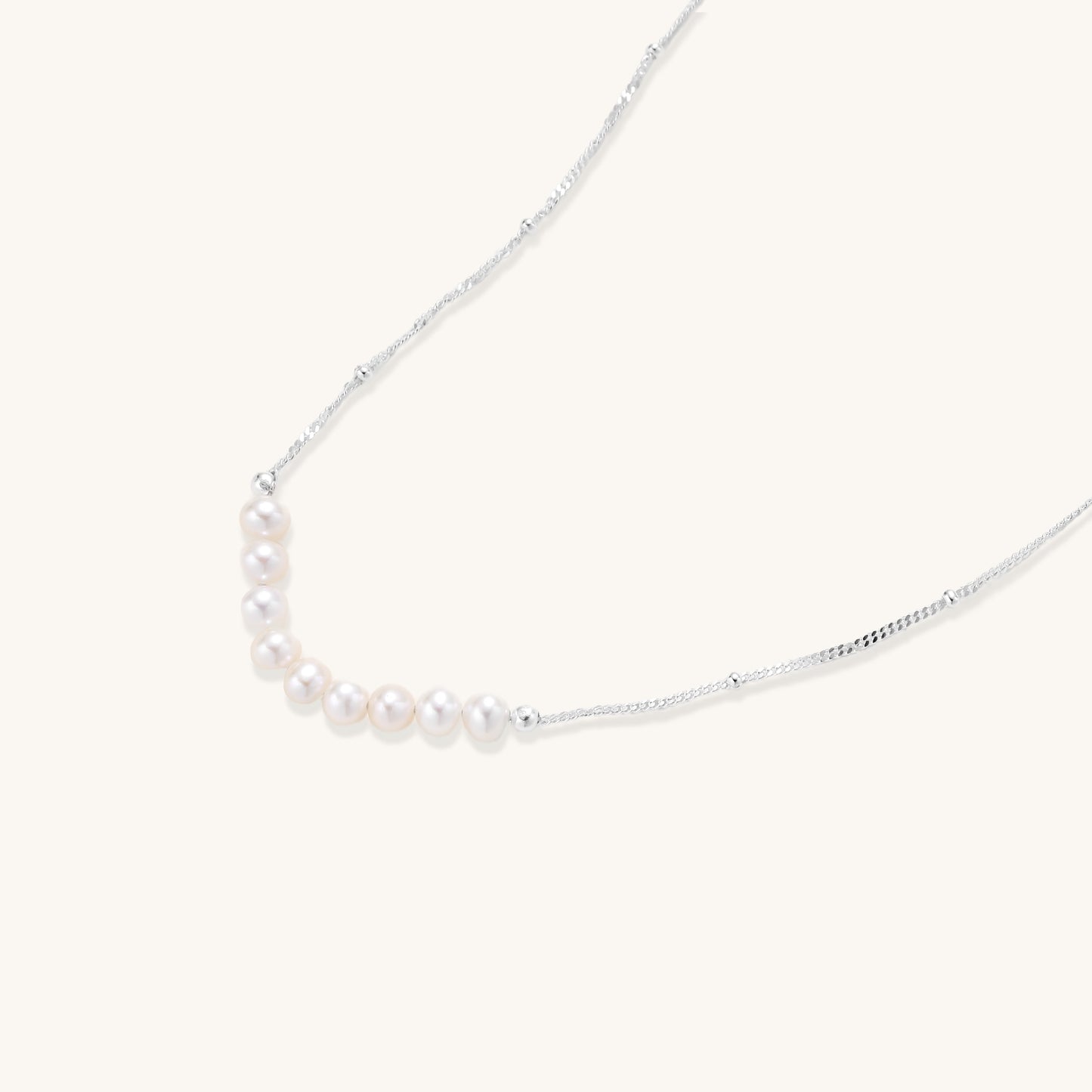 Moonlit Pearl Necklace