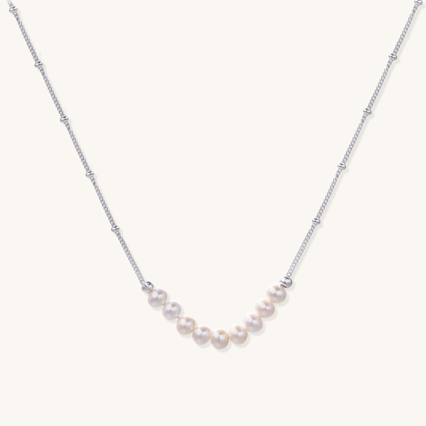 Moonlit Pearl Necklace