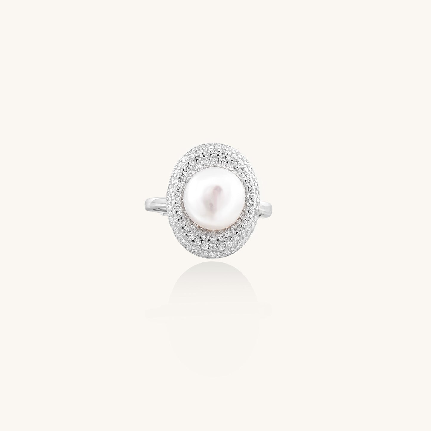 Pearl Halo Ring