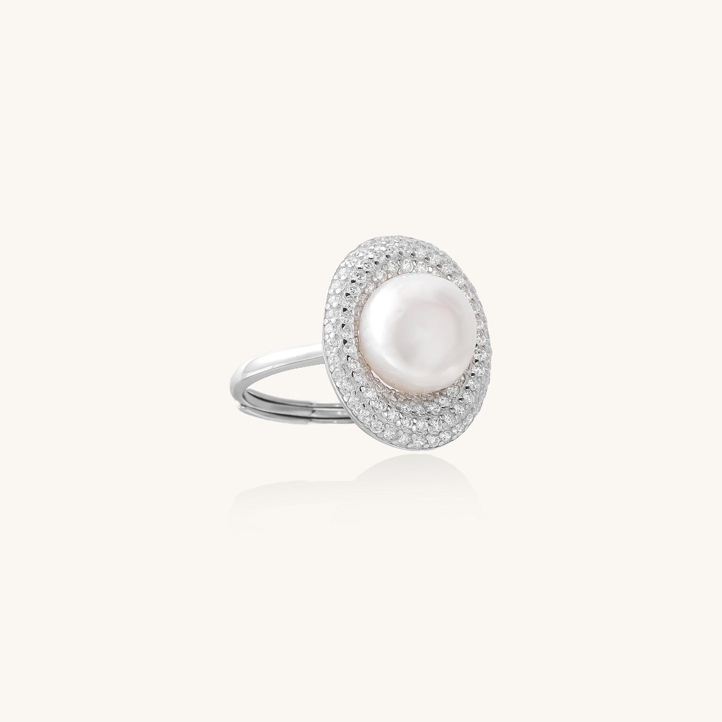Pearl Halo Ring