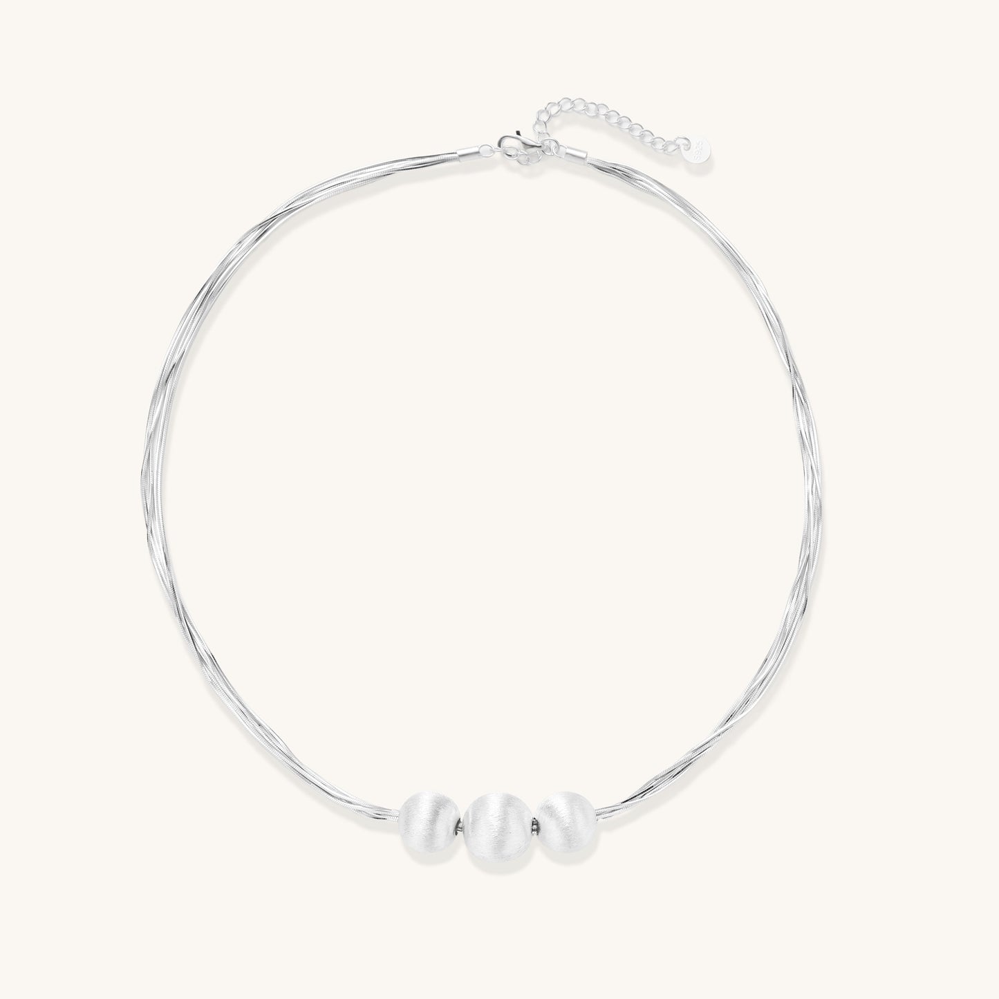 Soft Echo Silver Necklace
