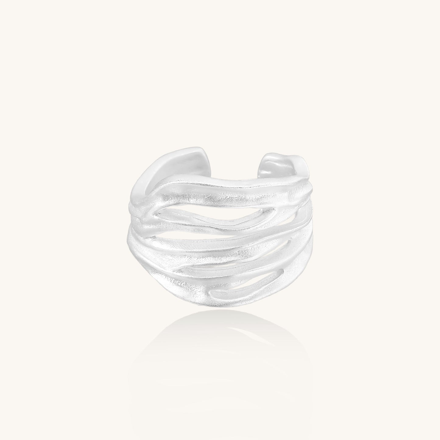 Echoes of Flow Sterling Silver Ring