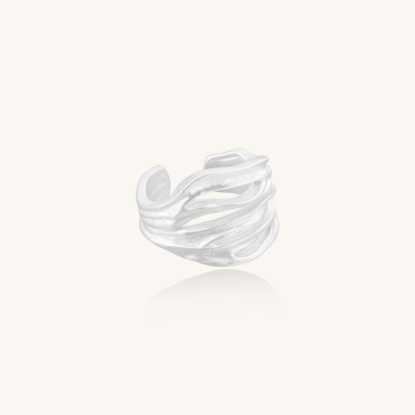 Echoes of Flow Sterling Silver Ring