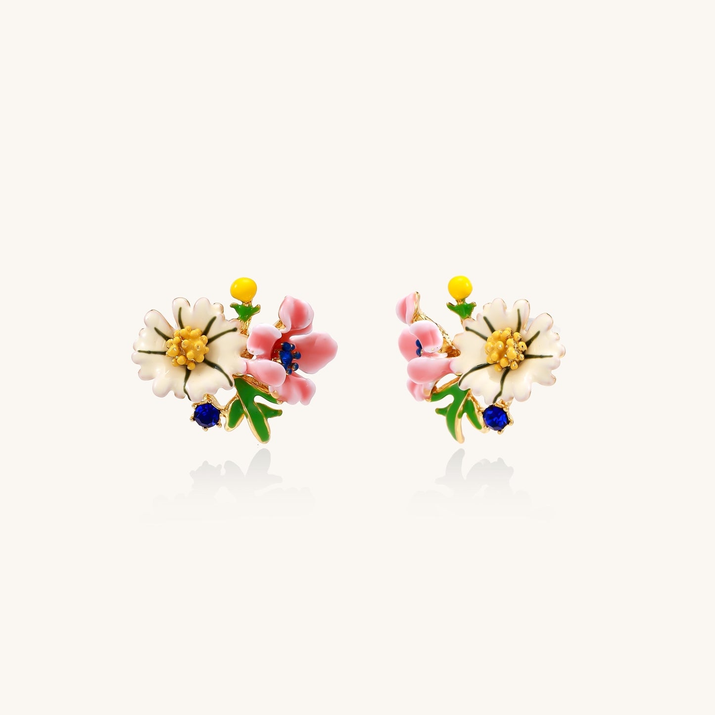 Flourish in Bloom Floral Stud Earrings