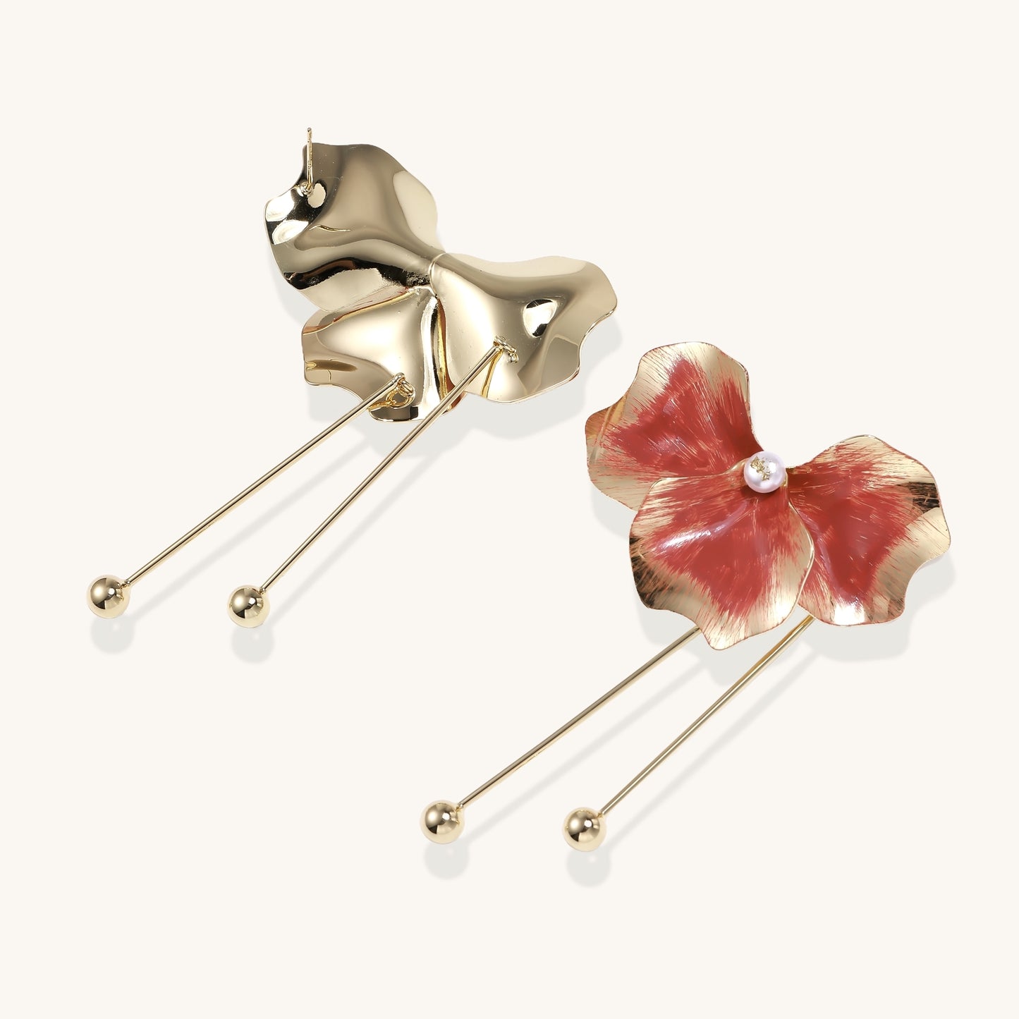 Gentle Confidence Floral Drop Earrings