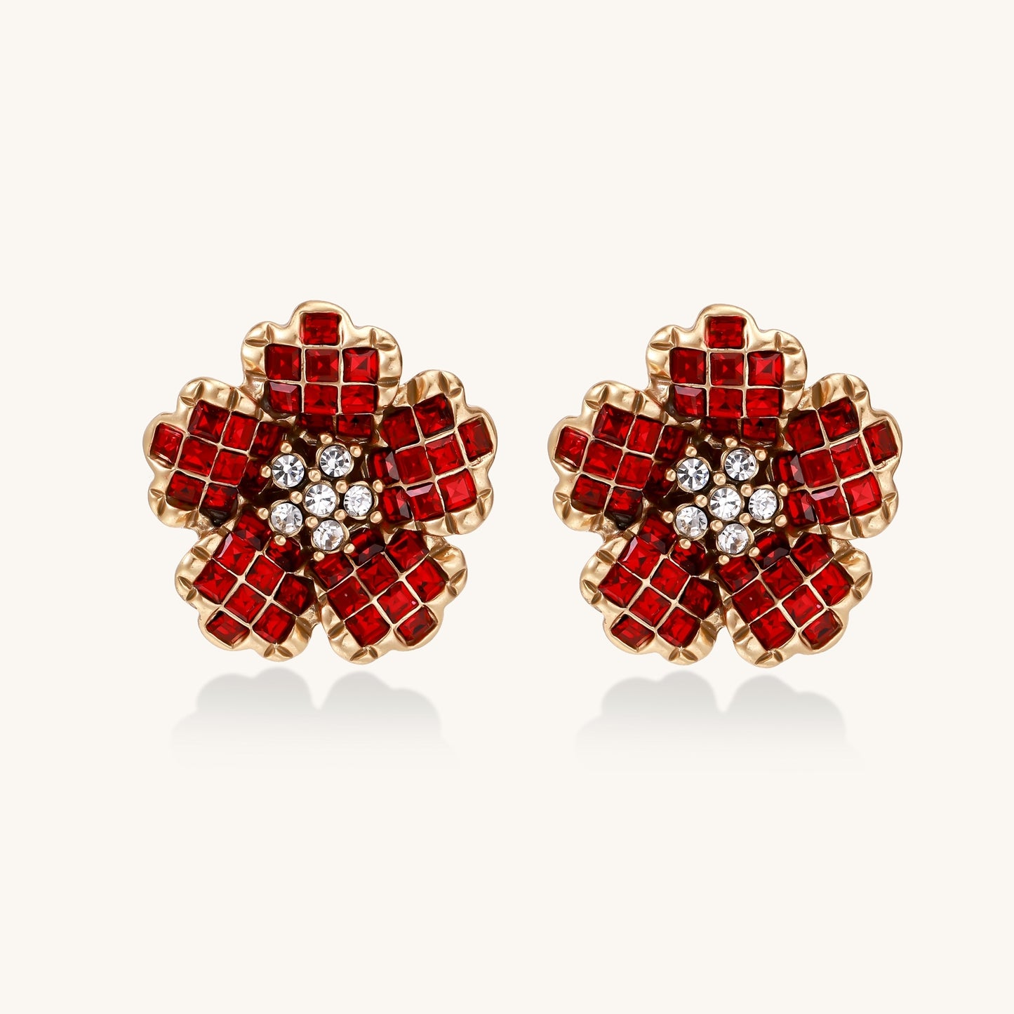 Eternal Bloom Ruby Earrings
