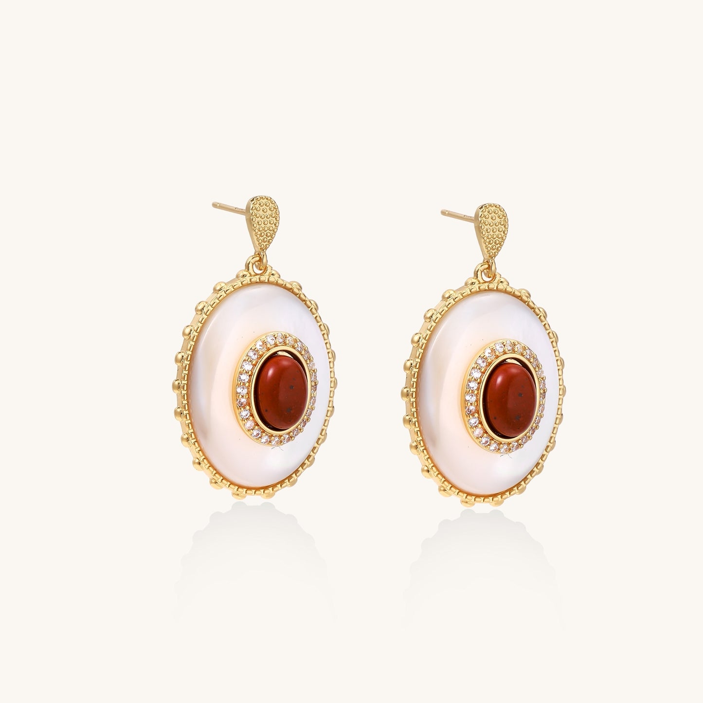 Harmony in Contrast Drop Earrings