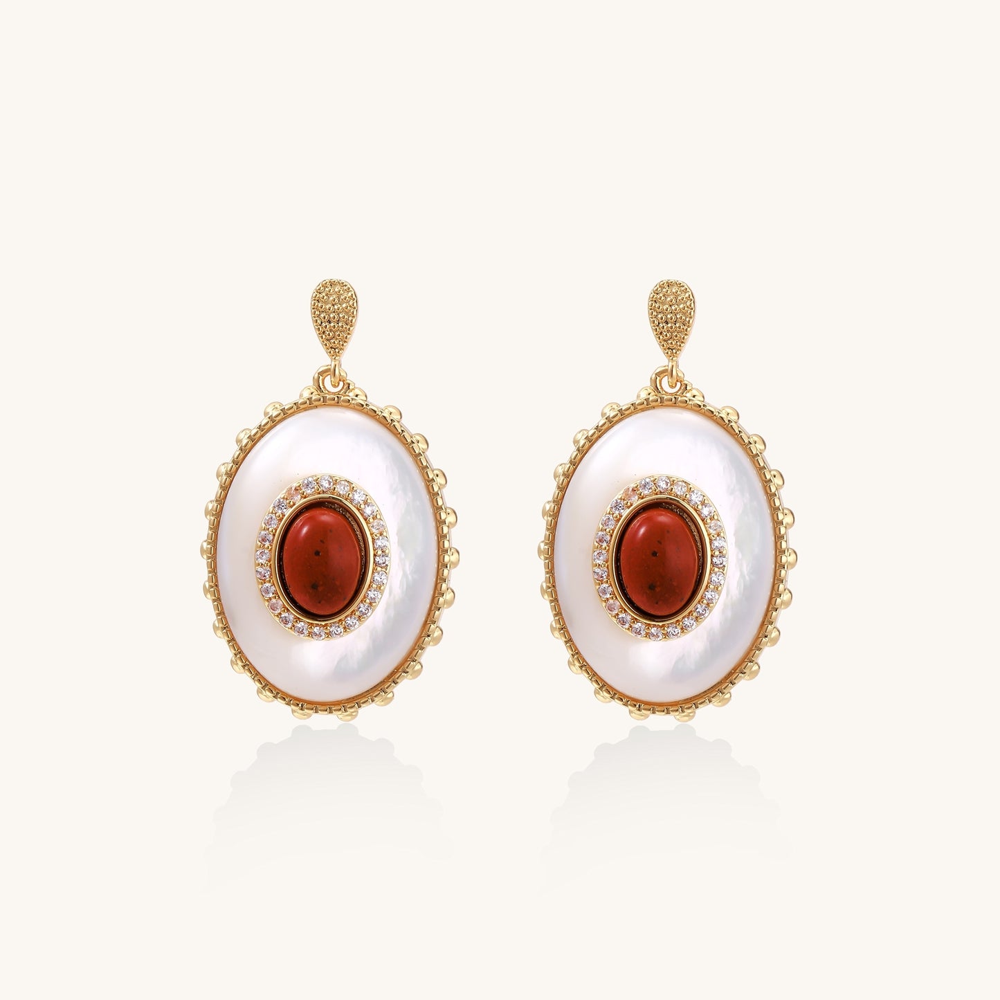 Harmony in Contrast Drop Earrings