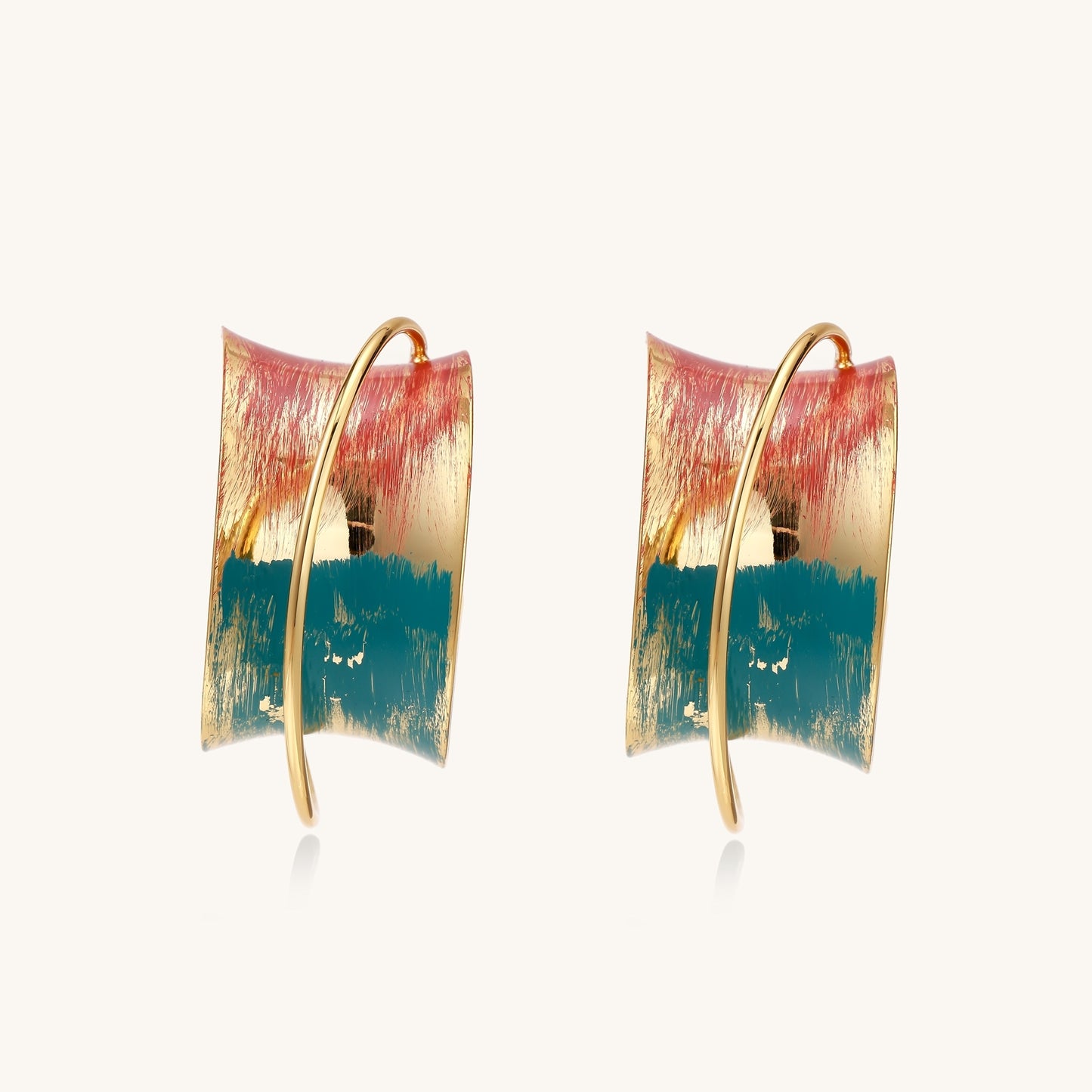 Canvas Flow Multicolor Hoop Earrings