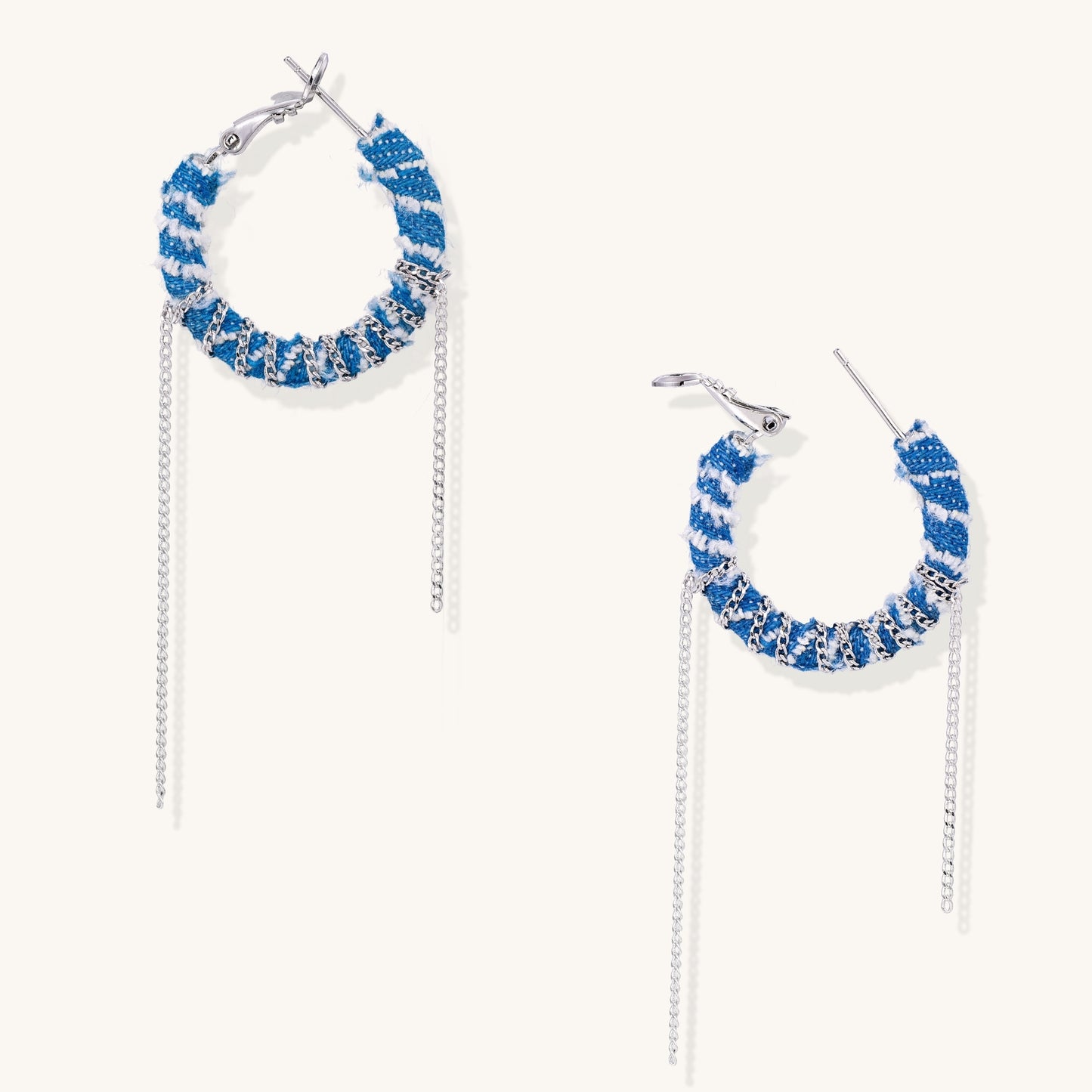 The Woven Sky Hoop Earrings