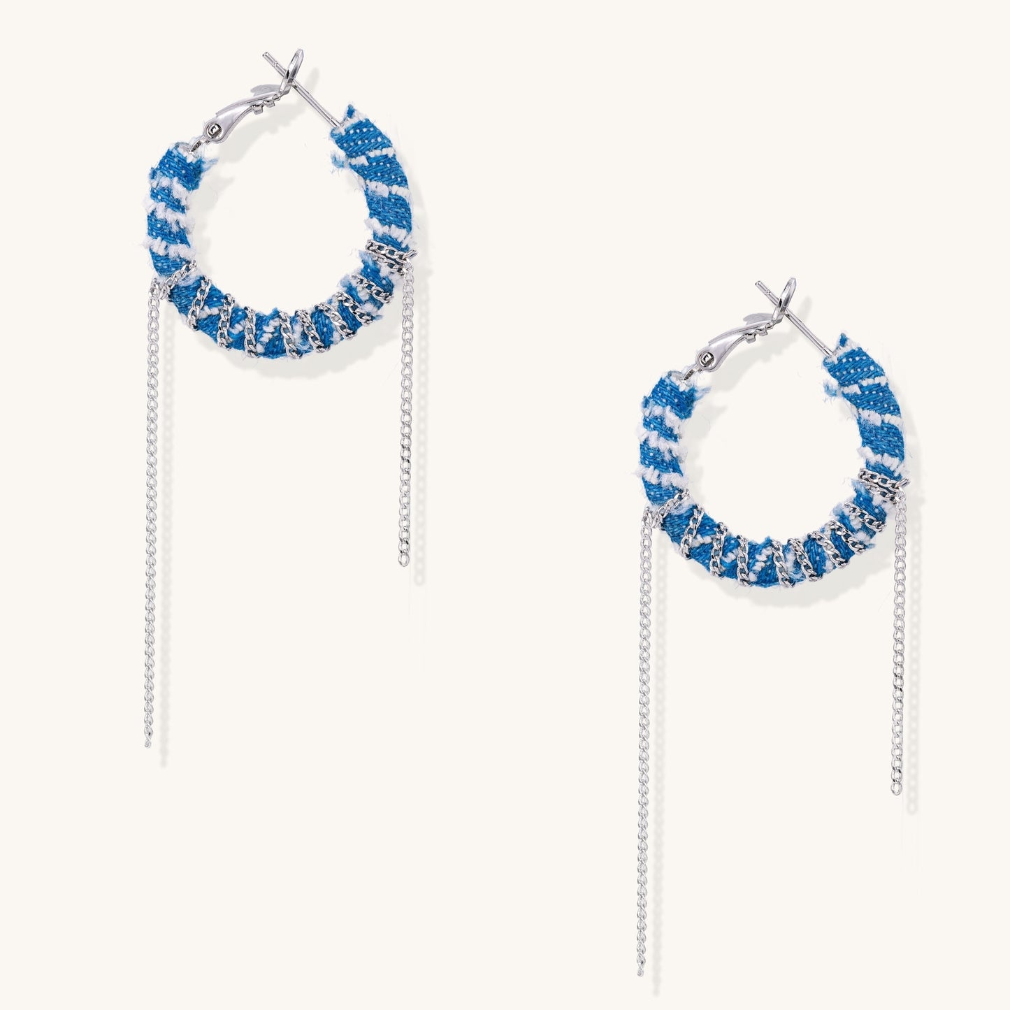 The Woven Sky Hoop Earrings