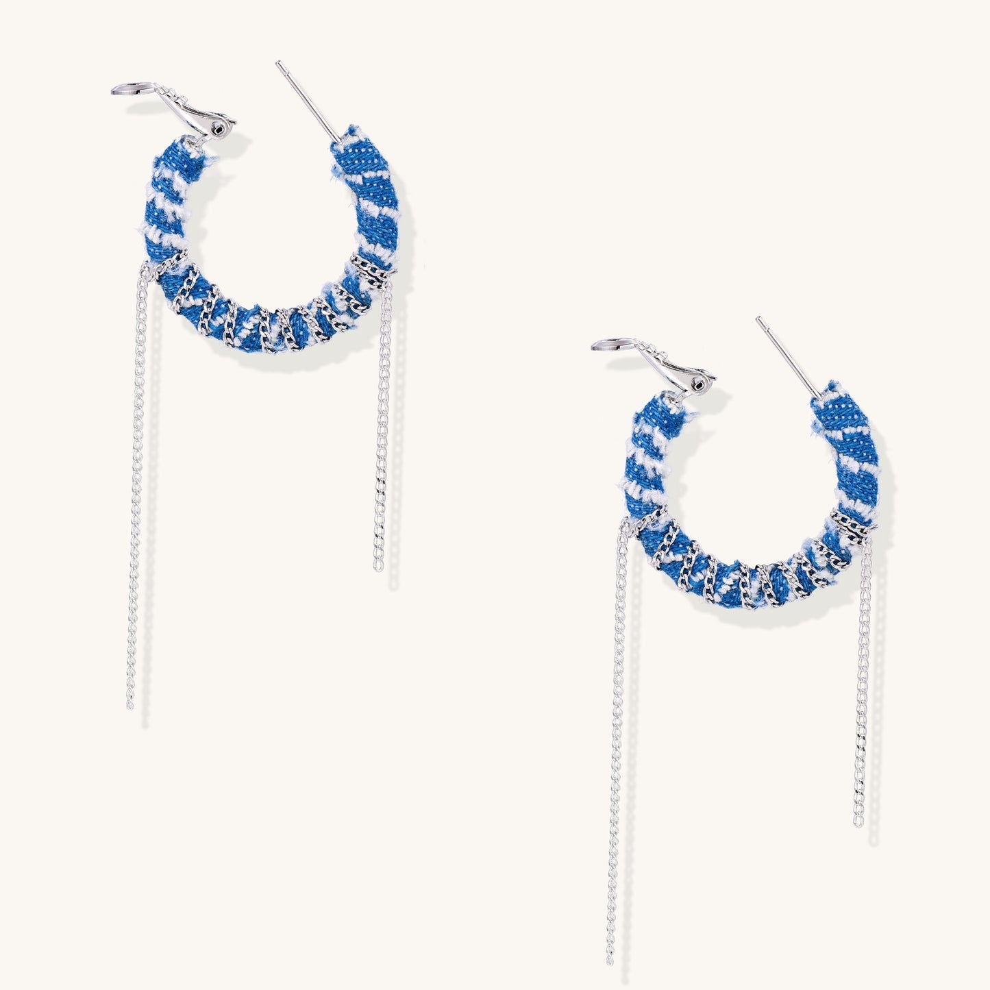 The Woven Sky Hoop Earrings