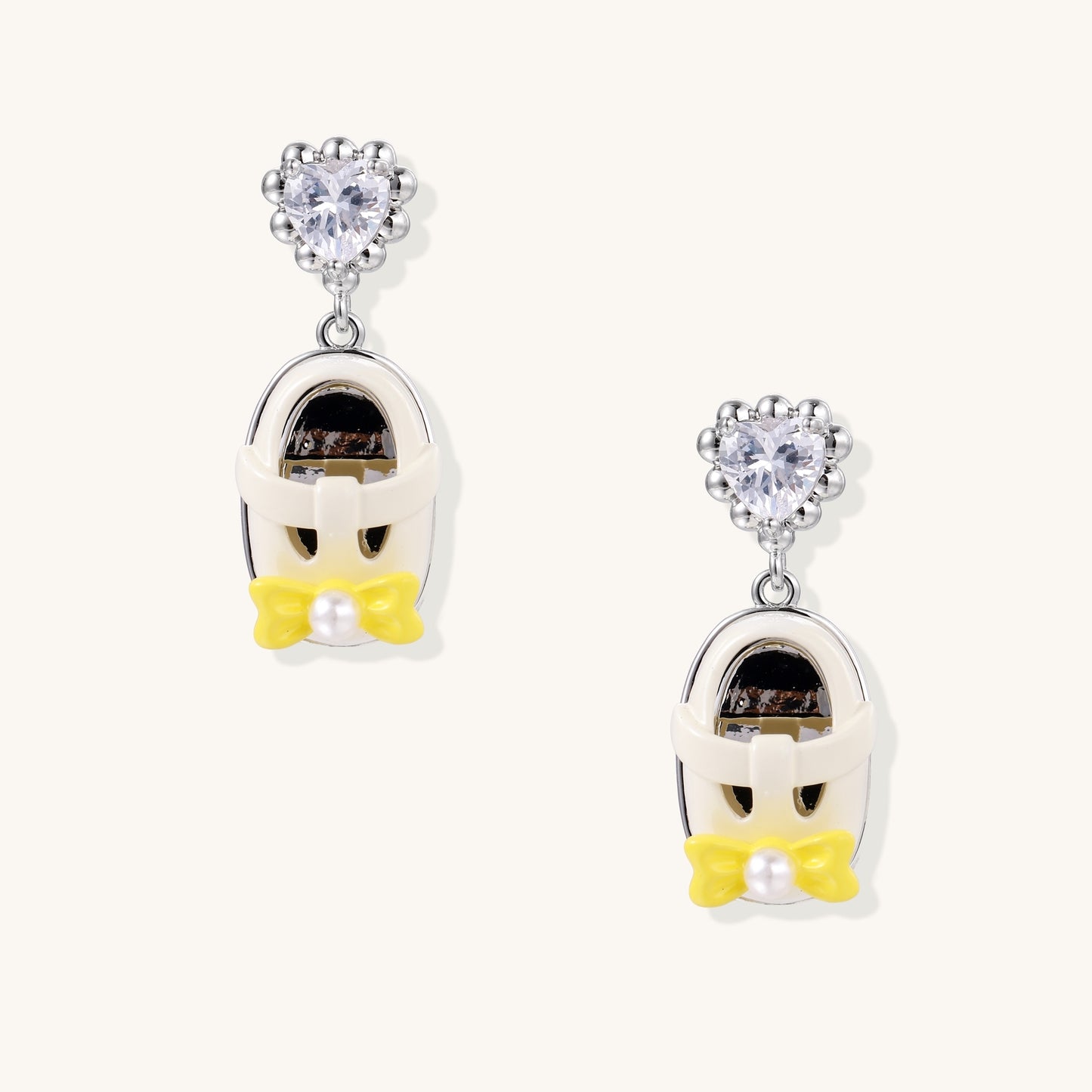 Baby Ballet Slipper Drop Earrings