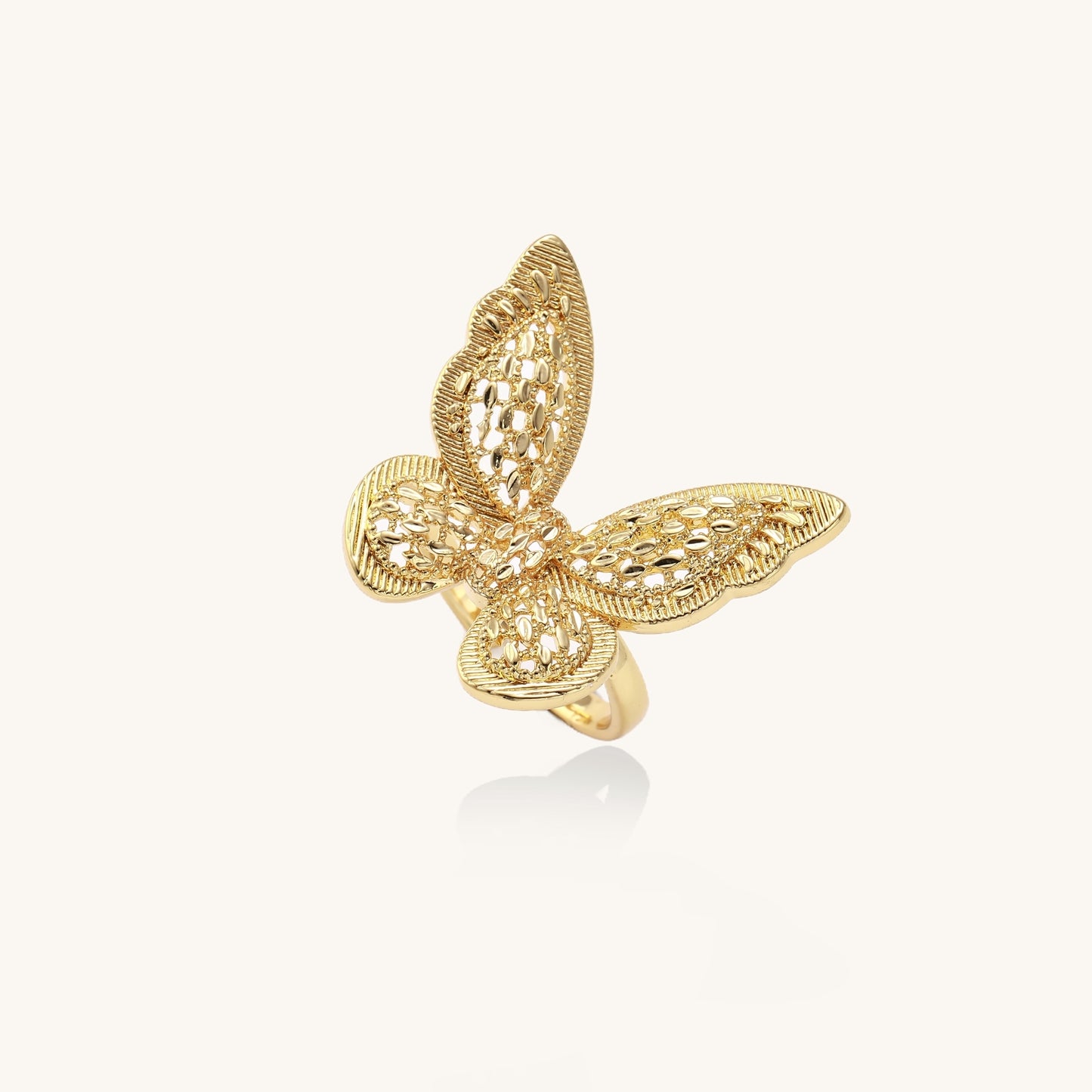 Whisper of Transformation Butterfly Ring