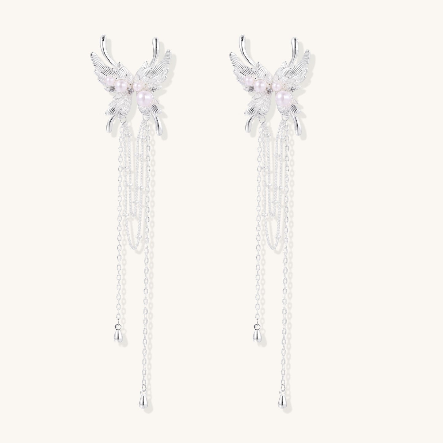 Whispering Wings Statement Earrings