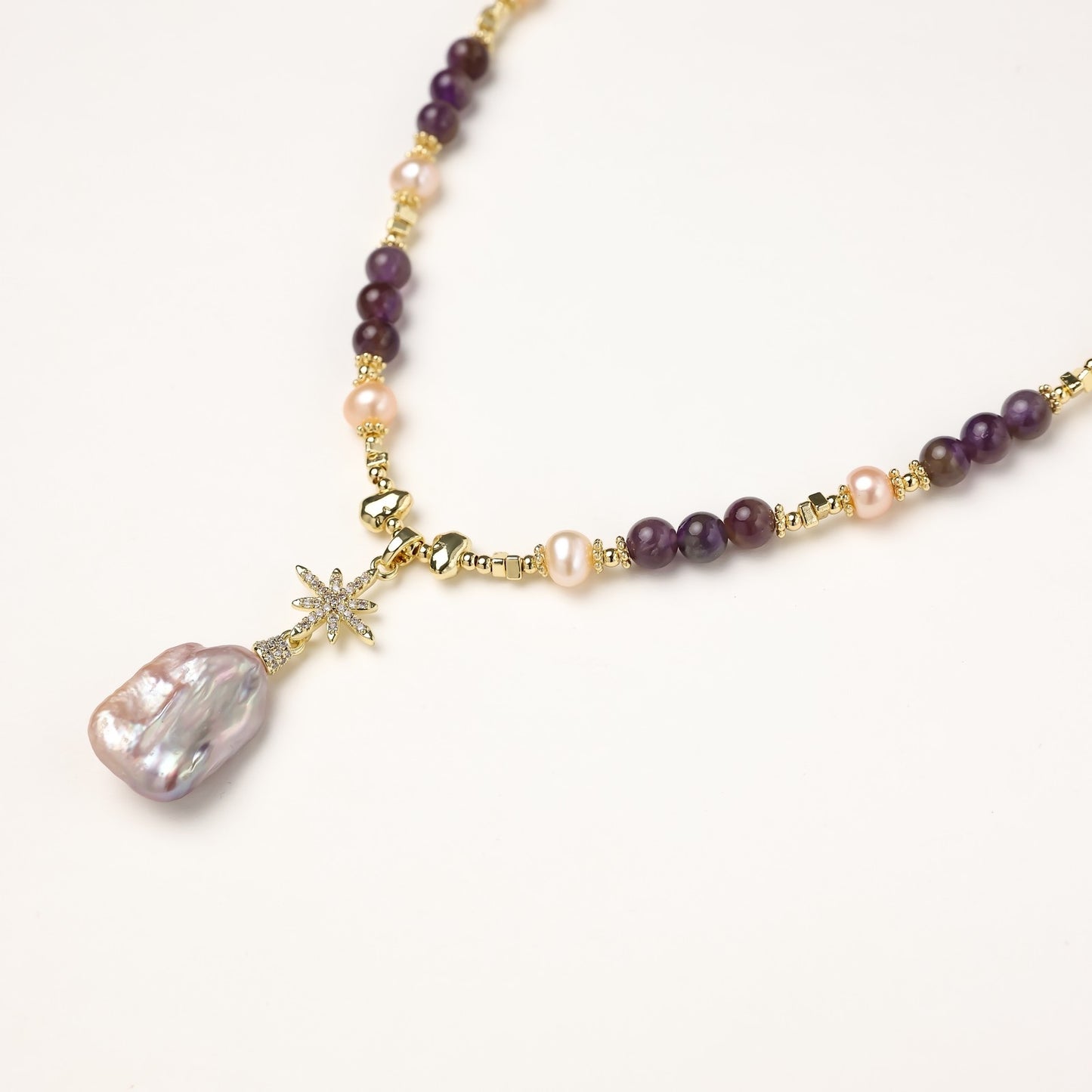 Between Intention and Intuition Pearl Necklace