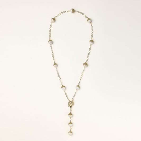 Whispers Between Pearls Necklace