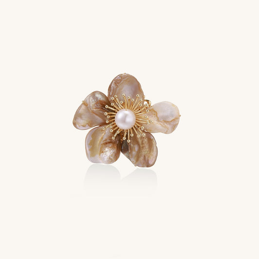 Eternal Bloom Pearl Brooch