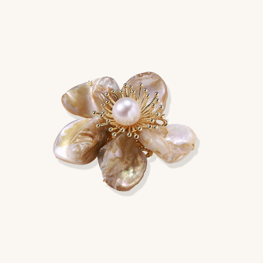 Eternal Bloom Pearl Brooch