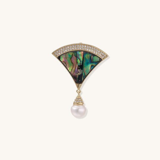 Self-Assurance Abalone and Pearl Pin
