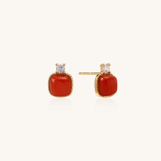 Crimson Confidence Studs