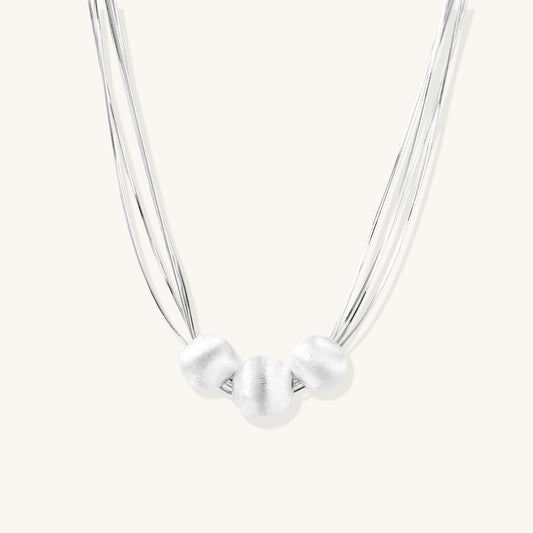 Soft Echo Silver Necklace