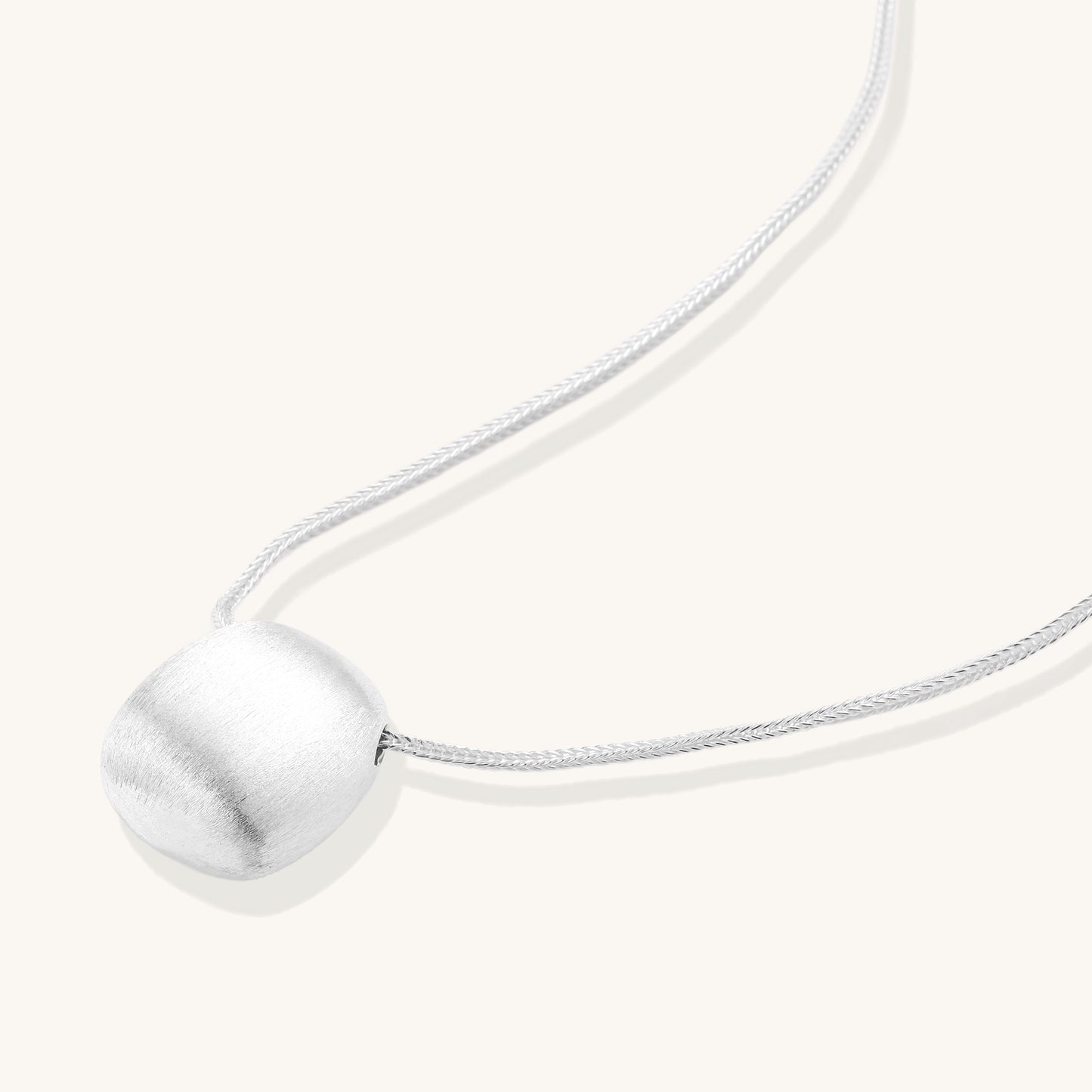 Soft Strength Sterling Pendant Necklace