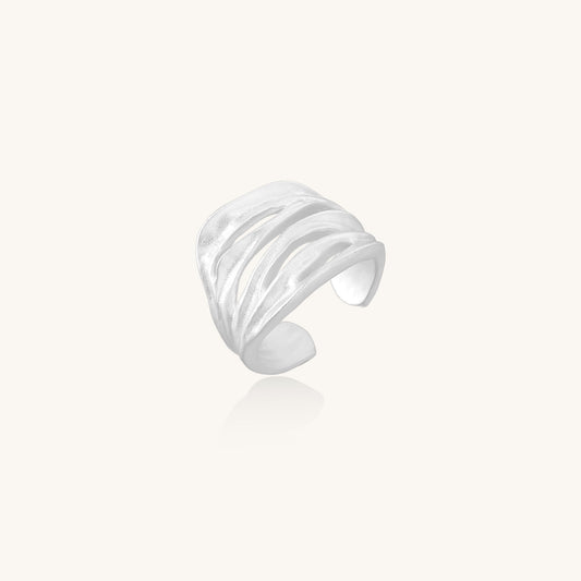 Echoes of Flow Sterling Silver Ring
