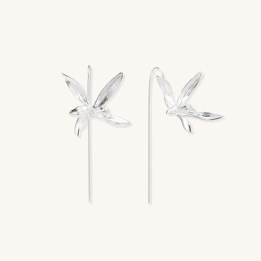 Wings of Stillness Threader Earrings