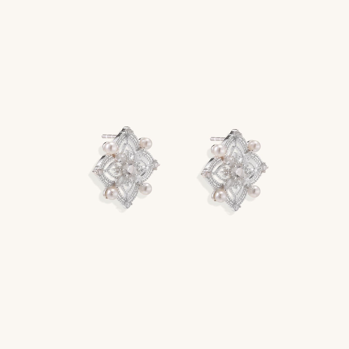 Gentle Comfort Pearl Stud Earrings