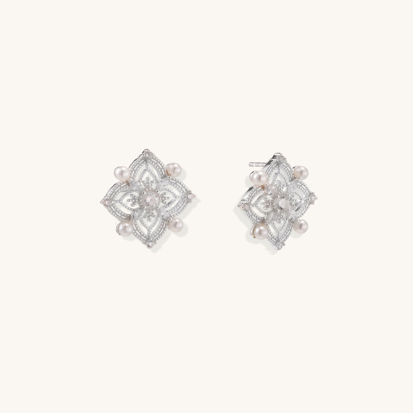 Gentle Comfort Pearl Stud Earrings