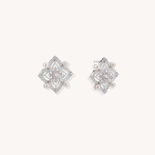 Gentle Comfort Pearl Stud Earrings