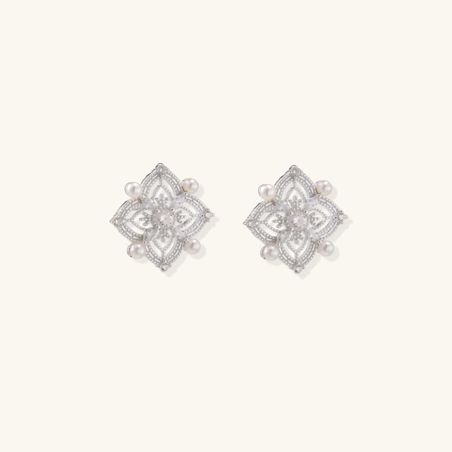 Gentle Comfort Pearl Stud Earrings