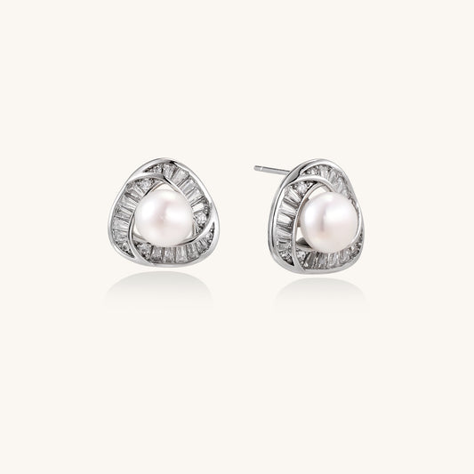 Gentle Balance Pearl Earrings
