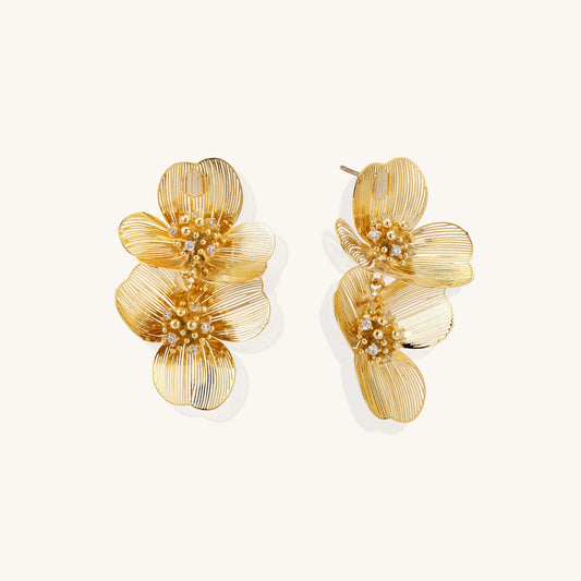Golden Bloom Harmony Earrings