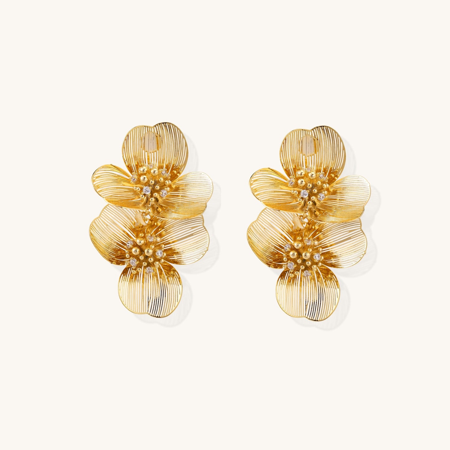 Golden Bloom Harmony Earrings