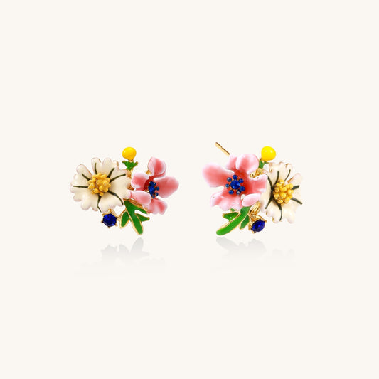 Flourish in Bloom Floral Stud Earrings