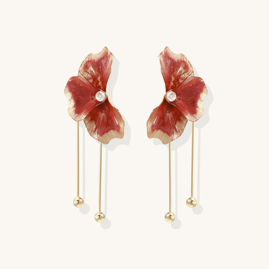 Gentle Confidence Floral Drop Earrings