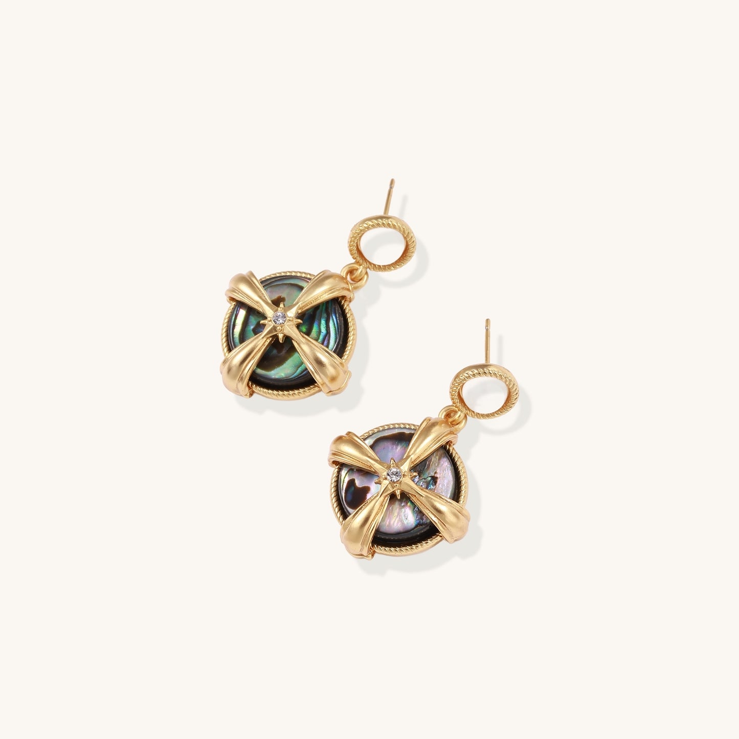 Echoes of Radiance Abalone Earrings