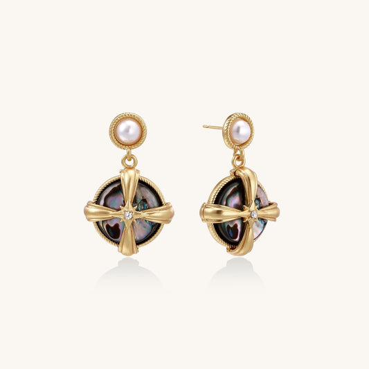 Echoes of Radiance Abalone Earrings