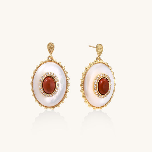 Harmony in Contrast Drop Earrings