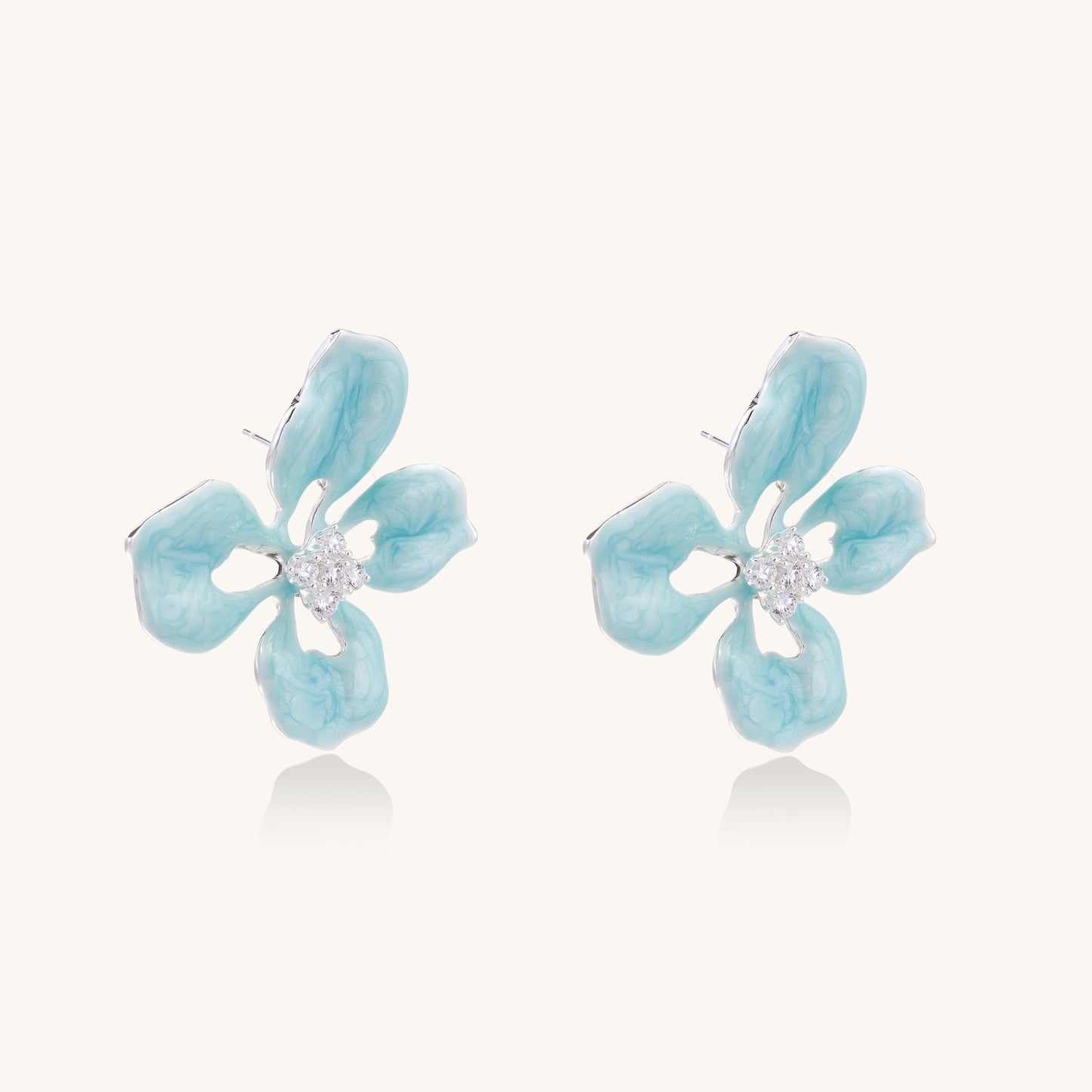 Dreaming in Bloom Enamel Earrings