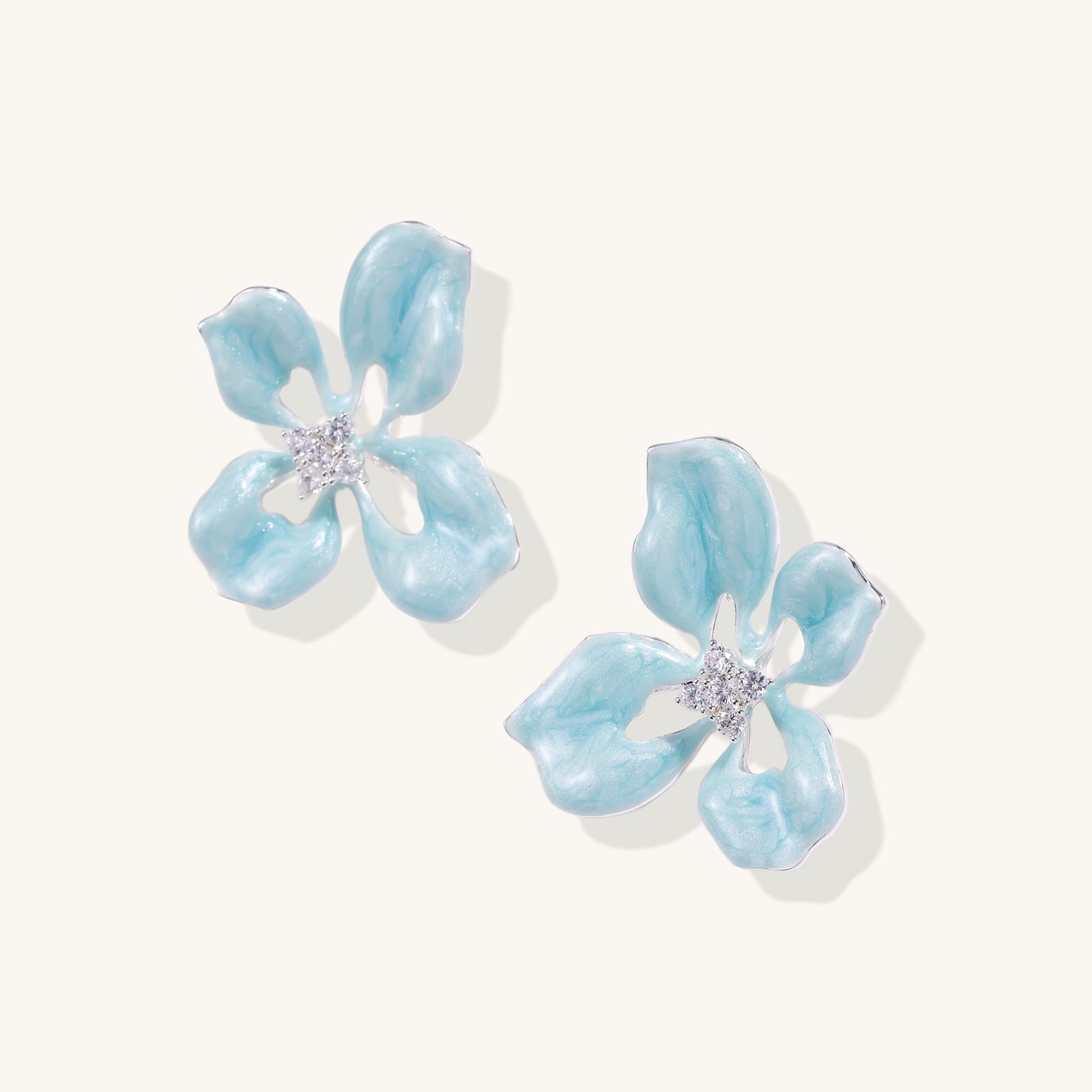Dreaming in Bloom Enamel Earrings